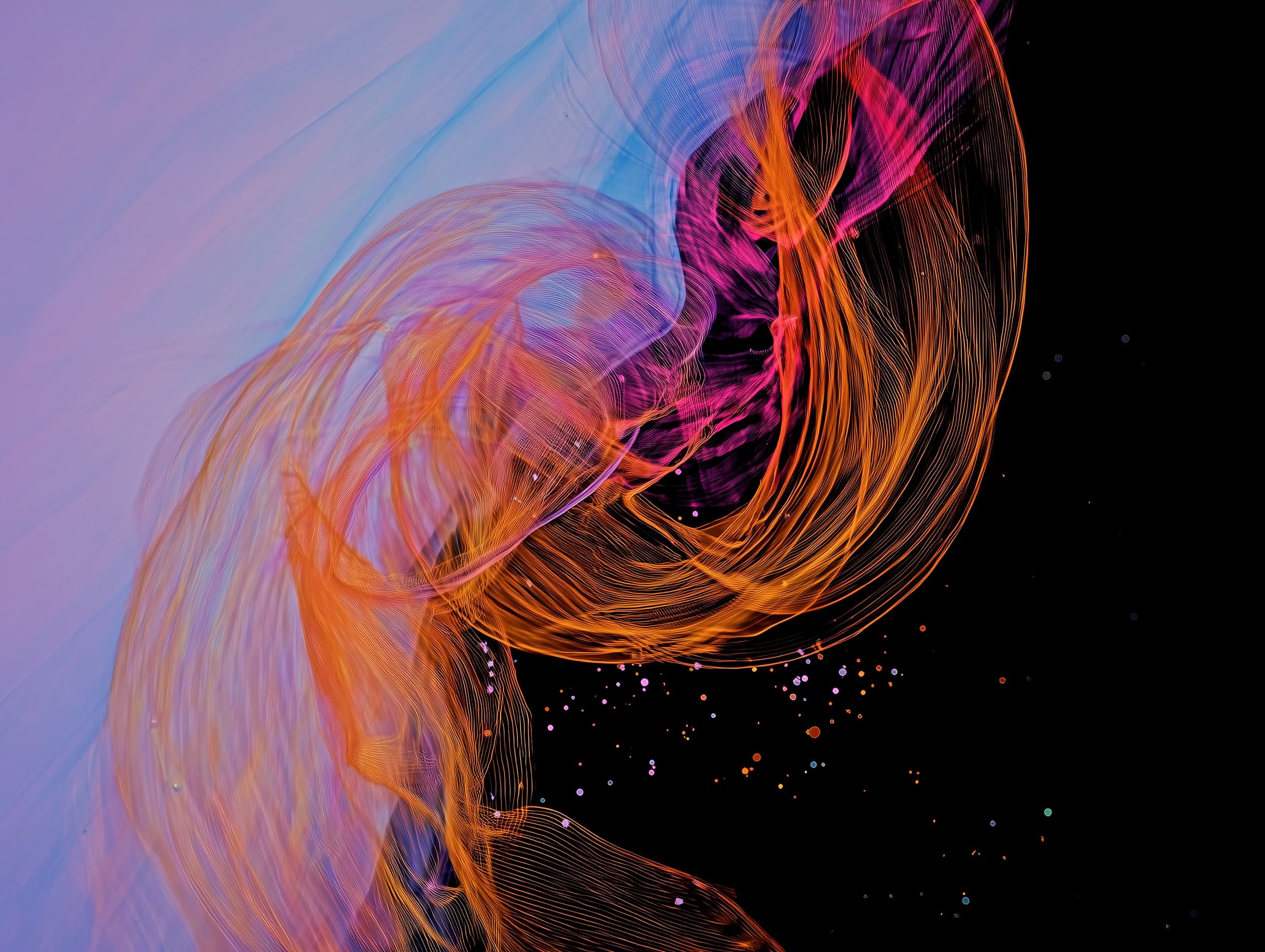 Abstract translucent artwork