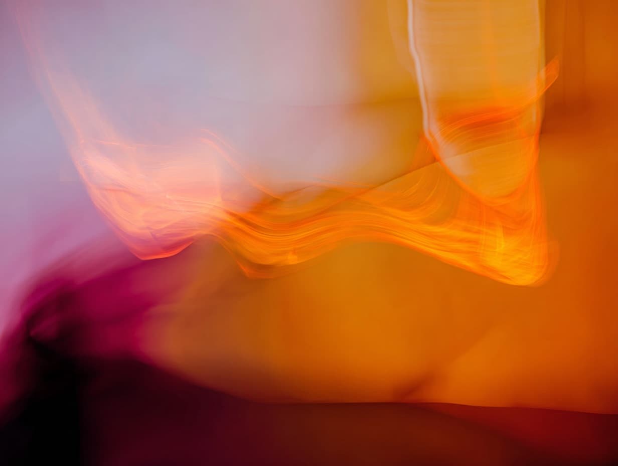 Abstract swirling translucent artwork