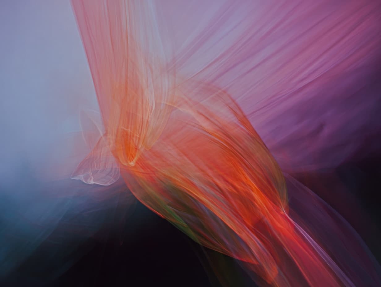Abstract translucent artwork