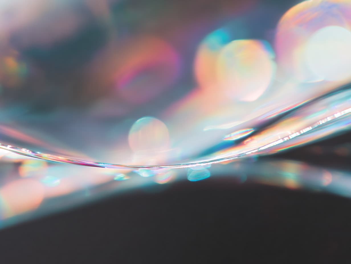 Abstract swirling translucent artwork