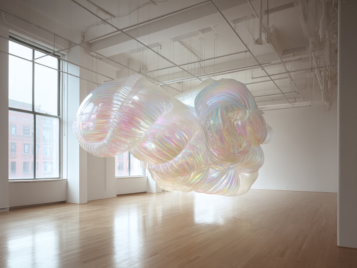 Abstract translucent artwork