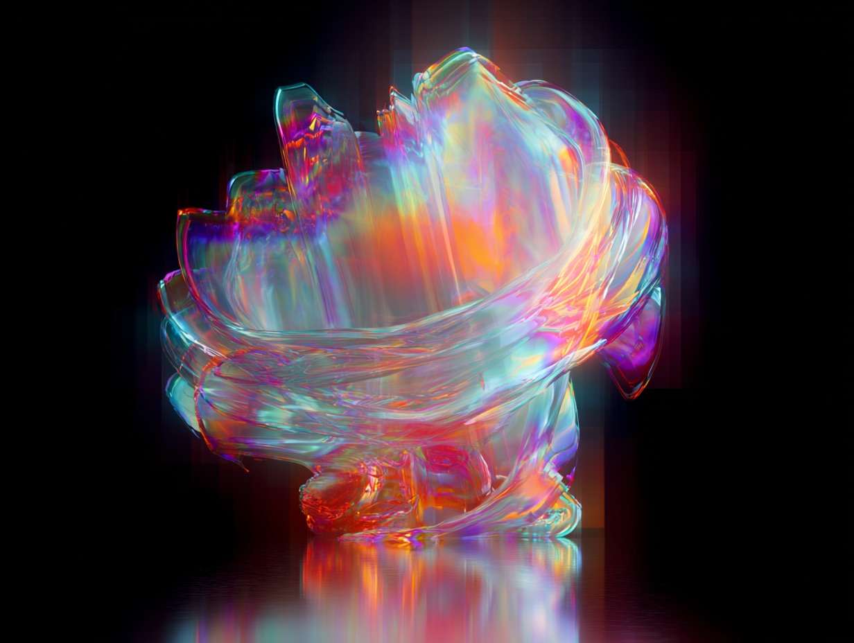 Abstract translucent artwork